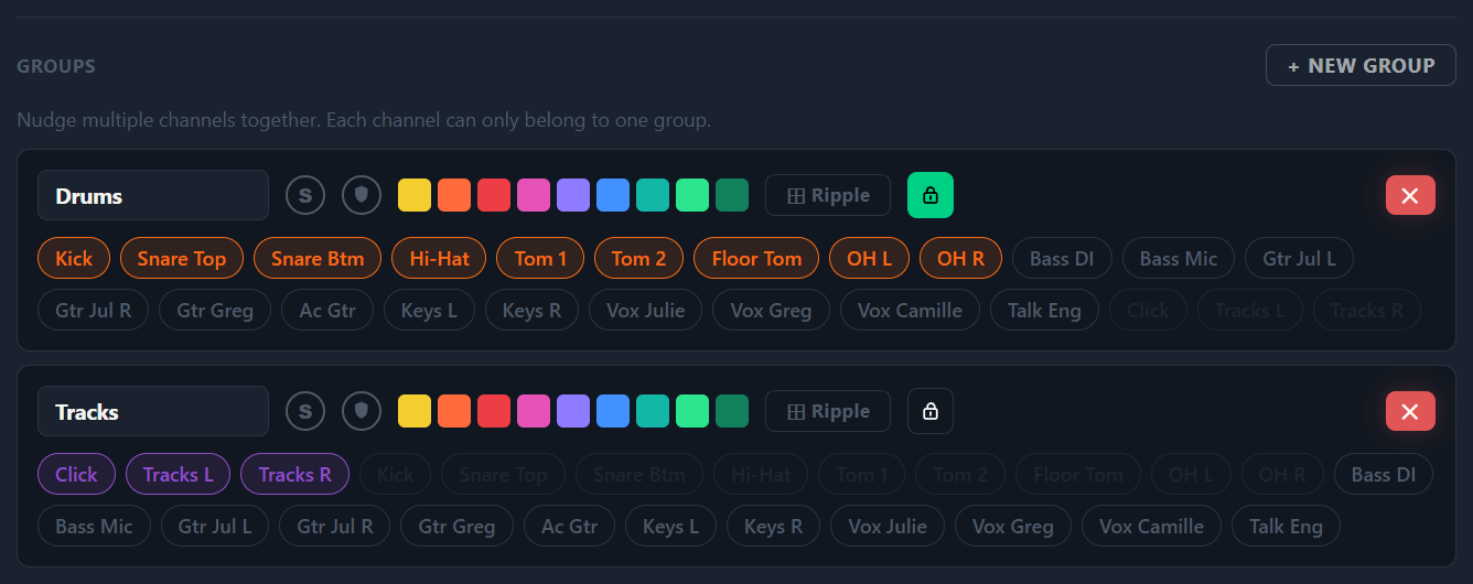 Faderr13 admin — locked Control Group